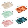 Plastic Divided Plate Children's Home Fat Reduction Plate School Canteen Ration Can Be Microwave Separated Fast Food Plate
