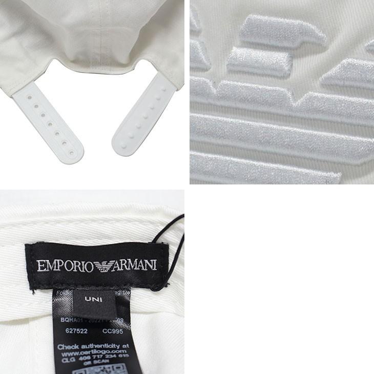 Emporio Armani eye-catching baseball cap white