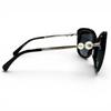 Very Good CHANEL sunglasses COCO Mark Eco Pearl Square Shape black 5339-H-A Used