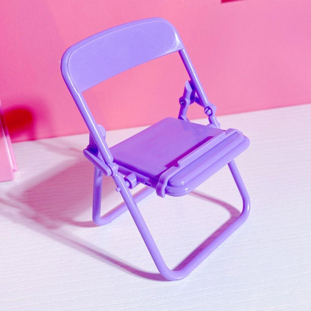 Plastic Mini Chair Phone Stand ABS Mini Phone Holder Sweet Mobile Phone Holder Men