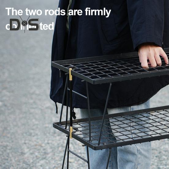 Стержень для соединения сетчатого стола, прочный алюминиевый сплав, латунные концы, регулируемый, портативный, складной, для кемпинга, крепежный металлический соединительный столб