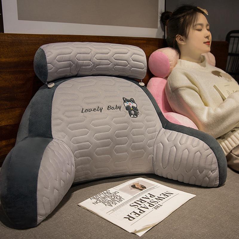 Универсальная подушка-спинка на четыре сезона, подушки для защиты поясницы, диванная подушка, удобные поясничные маты, подушка для чтения в кровати, домашнее украшение, 1 шт.