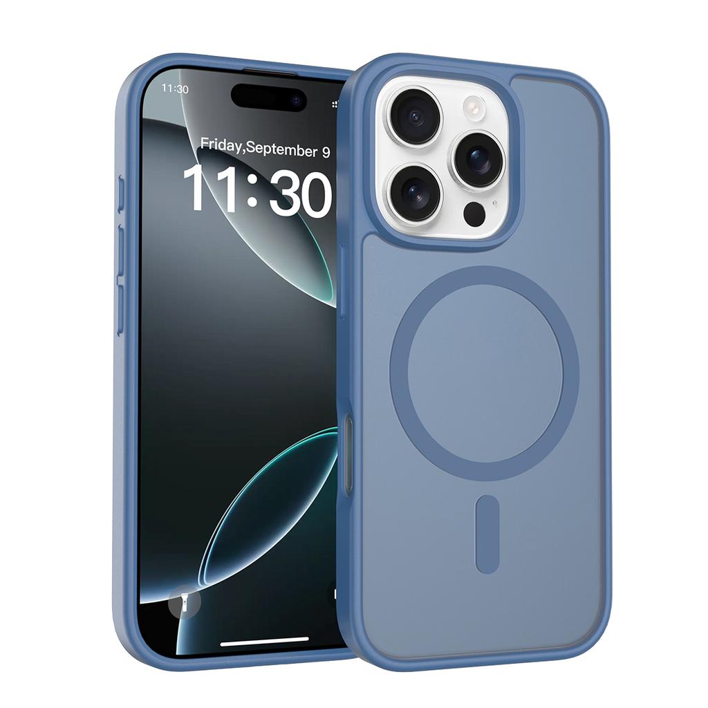 Матовый магнитный чехол для Magsafe iPhone Air 17E 17 E 16E 16 Pro Max 15 Plus 14 13 12 Mag Safe Матовый полупрозрачный Шелковистый на ощупь Антипятнистый чехол для телефона