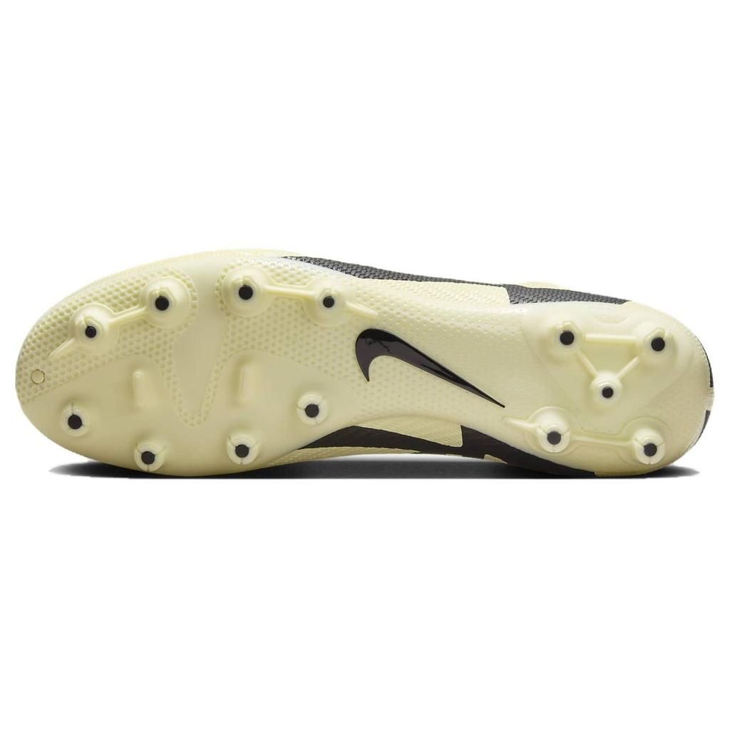 Nike Mercurial Vapor 15 Pro Шнурованные HG (Резиновые короткие шипы) Бутсы для футбола с искусственной травой Унисекс Футбольные бутсы Желто-черные DJ5602-700