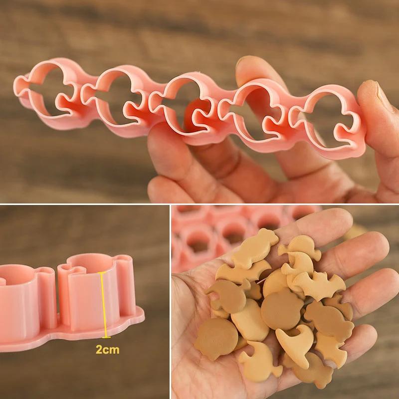 Формочки для печенья на Хэллоуин Тыква Привидение Летучая мышь Шляпа ведьмы Конфета Форма для печенья Мастика Тиснитель Штамп Инструменты для украшения торта для вечеринки на Хэллоуин