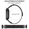M-Type Milanese Bands for Fitbit Versa 4/Sense 2 Stainless Steel Metal Strap