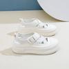 Новые летние дышащие белые туфли Ins, женские повседневные туфли с низким верхом, туфли на платформе, туфли на платформе