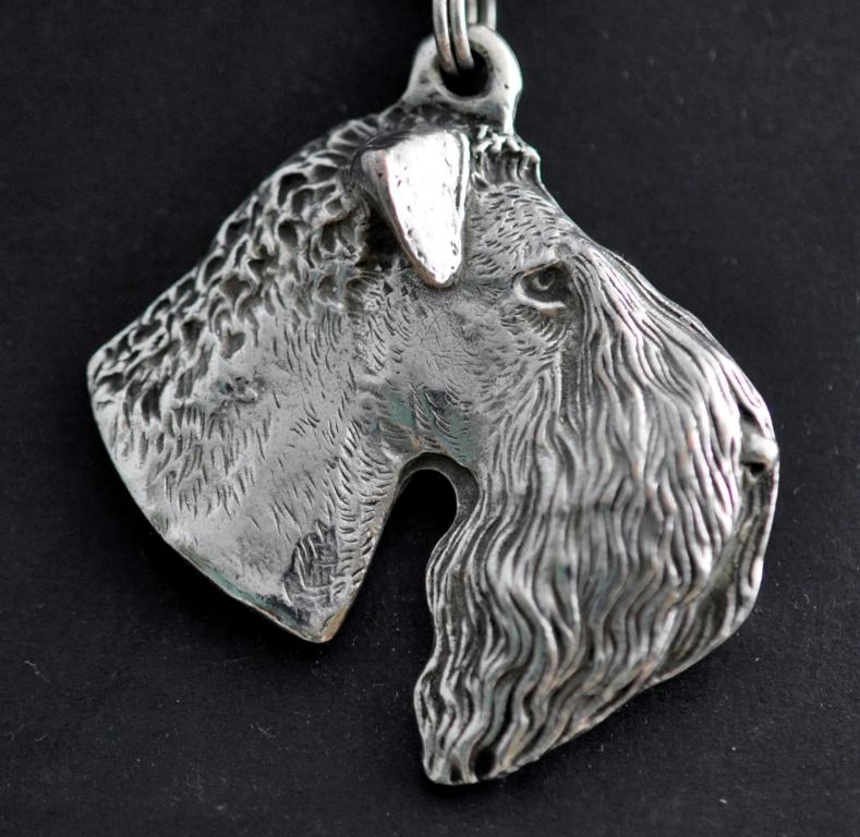 Kerry Blue Terrier, Irish Blue Terrier – Dog necklace in gift box, silver-plated locket for dog fan | Art-Dog