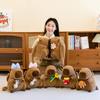 Fashion Capybara Plush Toy Girl Messenger Bag Send Girlfriend Flower Card Leather Backpack Activity Gift Handbag