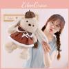 Childrens Soft Rabbit Plush Toy With Dress And Hat Decoration For Birthday Gift