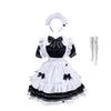 Женский японский костюм горничной, черно-белый, лолита