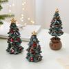 Mini Xmas Tree Ornaments Creative Floor Statues New Garden Sculptures  Christmas Gift