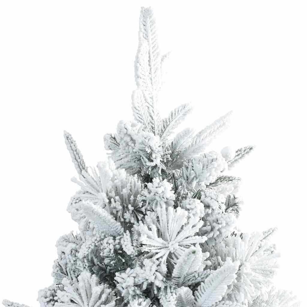 Artificial Foldable Christmas Tree White 180 cm PE and PVC