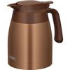 Stainless Steel Pot, 1L, Brown Gold, Insulated Tabletop Pot with Vacuum Flask Design, Keeps Food Hot and Cold, TTB-1001 BWG