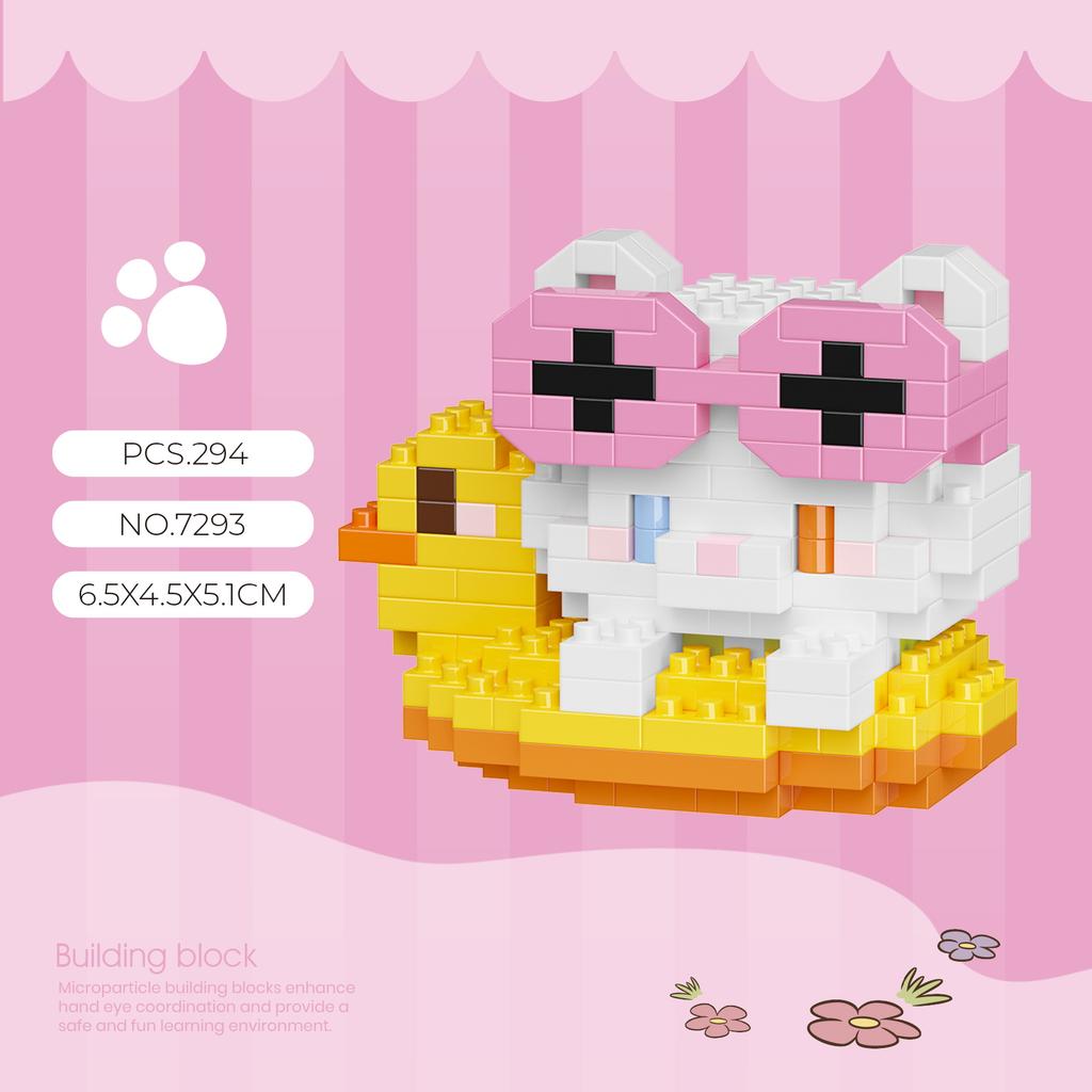 Mini Cartoon Cute Cat Dog Animals Models DIY Building Blocks Toys Micro Blocks Kit Christmas New Year Gifts Lucky Decor