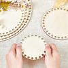 1PC DIY Blank Basket Base Crochet Wooden Unfinished Round Cross Stitch Crafts Basket Bottom Carved
