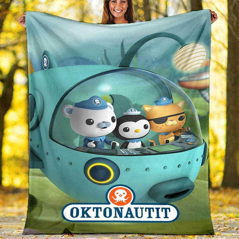 Octonauts Theme Printed Blanket Perfect For Couch Bed Travel Outdoor Use Machine Washable Cozy Durable