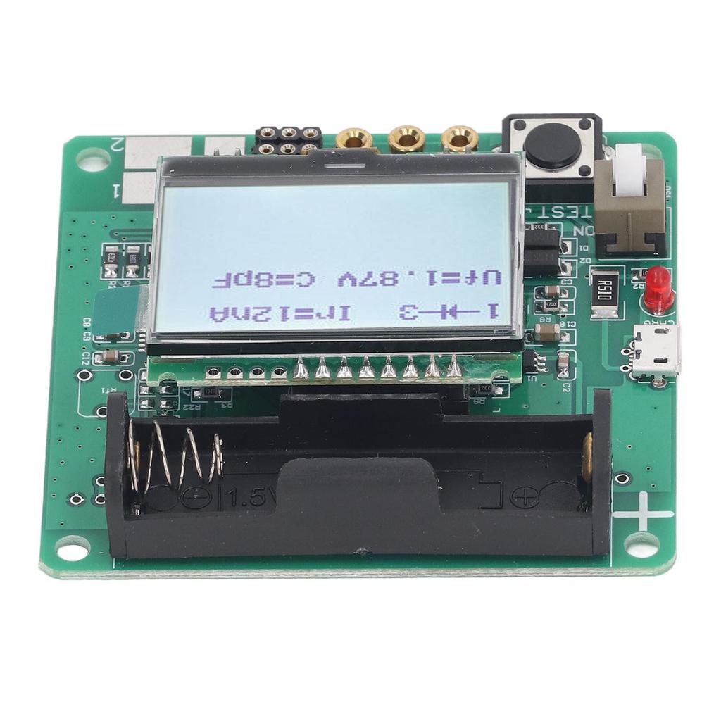 Транзисторный тестер ЖК-дисплей ESR индуктивность измеритель емкости автоматическое отключение для DIY