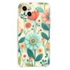 Fresh Floral Chinese-Style Transparent Silicone Phone Case for iPhone 11/12/13/14 Pro Max/15