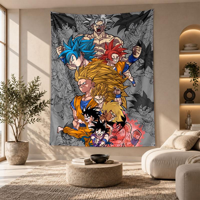 Decorative Tapestry,Dragon Ball Printed Wall Art, Lightweight Wall Hanging For Bedroom Background
