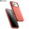 Melkco With AI Button Genuine Leather Case for iPhone 17 Pro Max Air Top-layer Cowhide Metal Lens Ring Magnetic Charging Cover