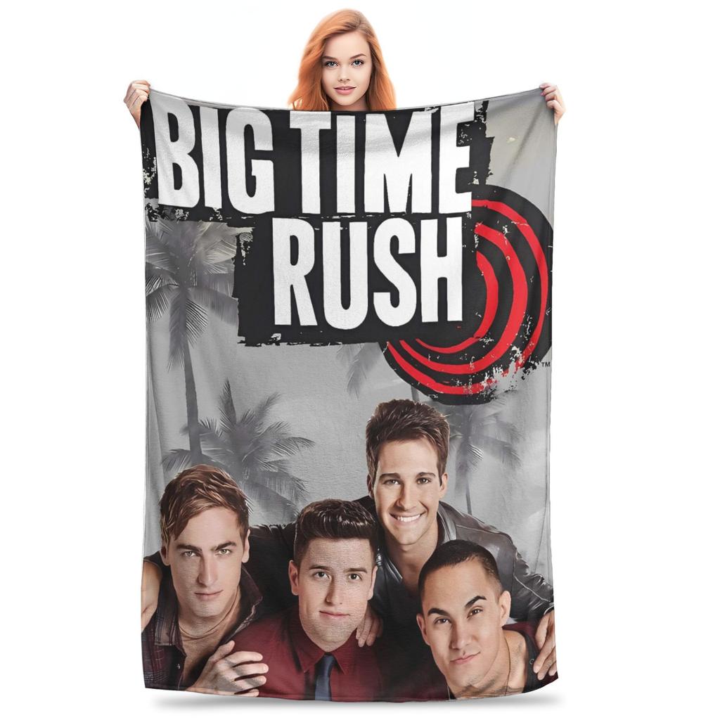 BTR In Real Life Worldwide 2025 Tour Blanket Quality Warm Throw Blanket Winter Kids Outdoor Fluffy Bedspread