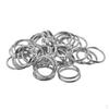 50 Pieces Iron Round Rings Keyrings Loop Jewelry