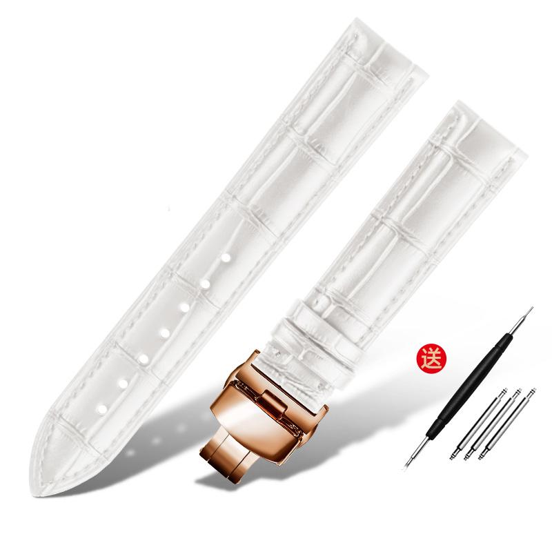 Браслет из натуральной кожи 16 мм, 18 мм, 20 мм, 22 мм, ремешок для часов ro-lex tissot, бамбуковый синий зеленый ремешок для наручных часов