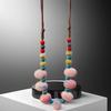 Simple Ceramics Beaded Necklace Choker Bohemia Ceramic Necklace Ethnic Style Necklace  Holiday