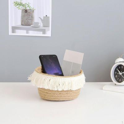 Корзины для хранения из веревки Корзина для грязного белья для закусок мелочей