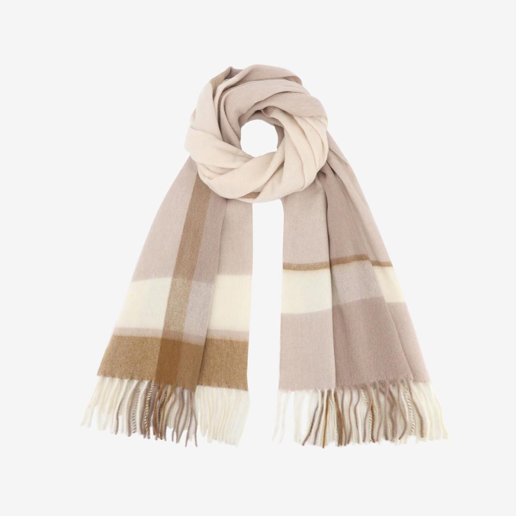 Осенне-зимний новый женский шарф из 100% шерсти с первоклассным ощущением, простая и универсальная клетчатая шаль, удлиненный шарф для мужчин