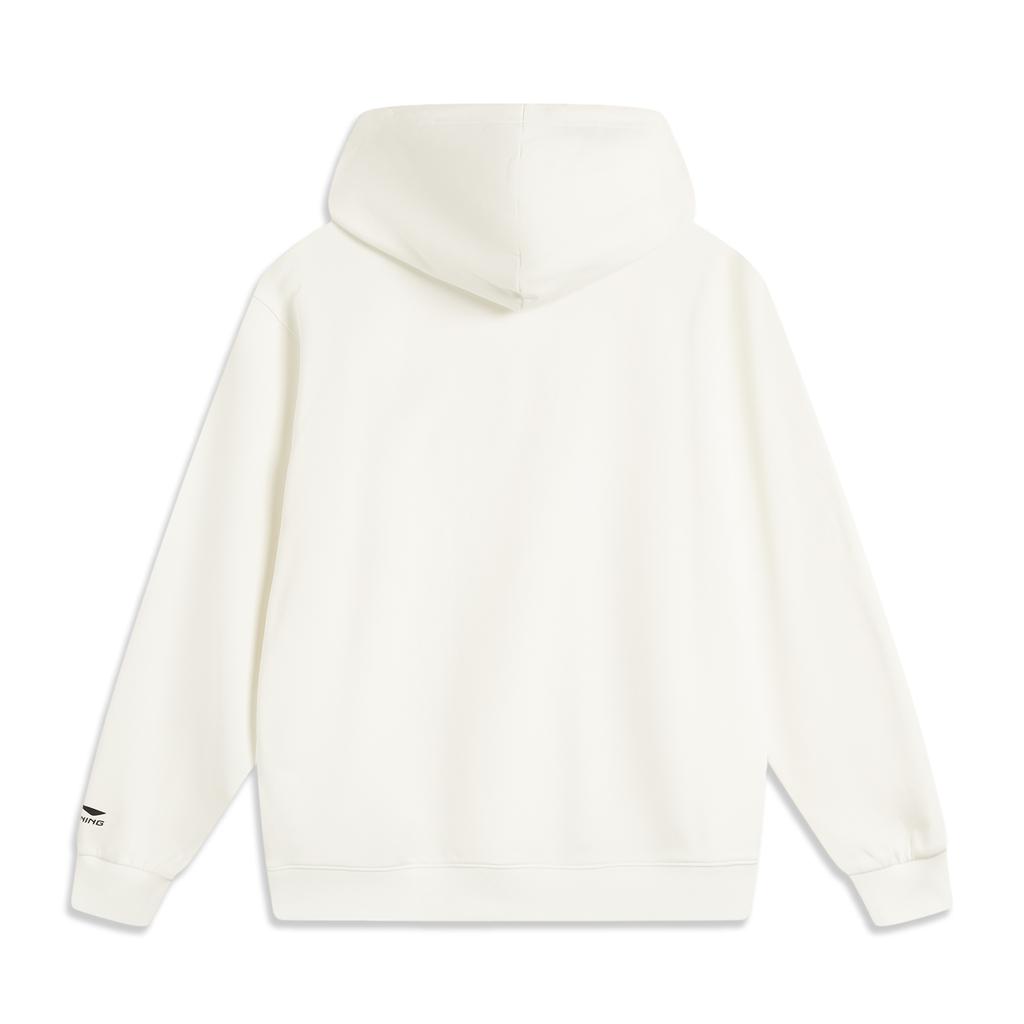 Li Ning Sports Lifestyle Series Американская мода Повседневная универсальная однотонная удобная трикотажная толстовка с капюшоном Мужские толстовки с капюшоном Off-White AWDV811-2