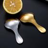 Милая ложка из нержавеющей стали с короткой ручкой, золотая ложка для мороженого, чая, кофе, детская ложка, кухонная ложка для приправ, совок для специй