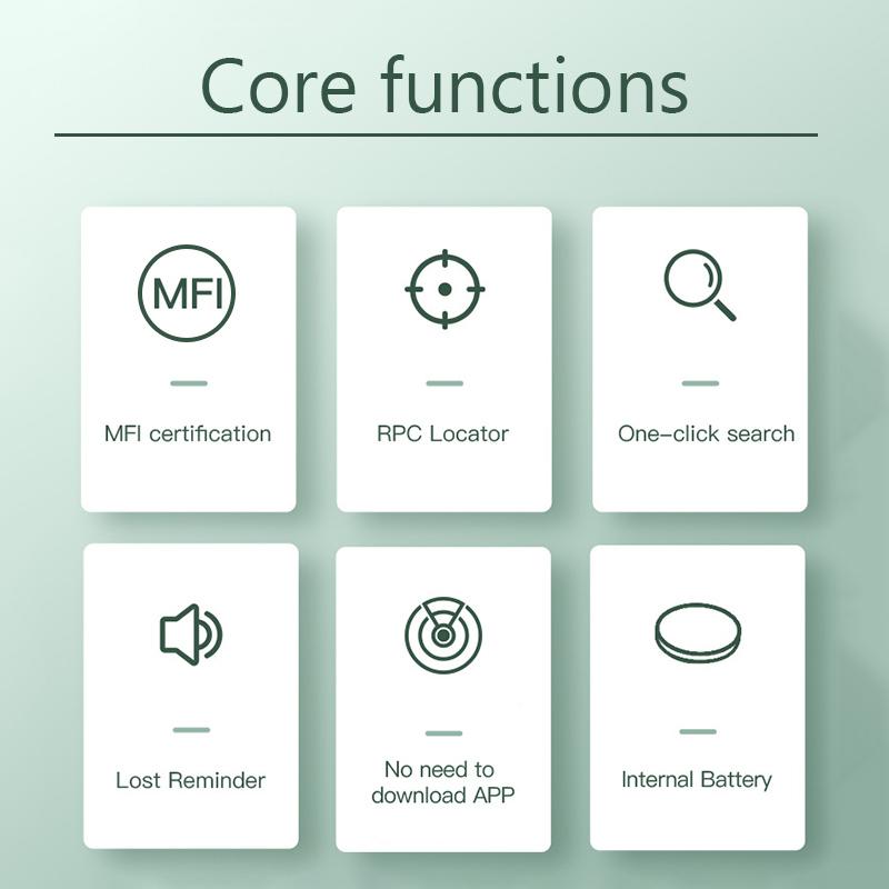 Умный Bluetooth GPS-трекер с функцией Find My APP, напоминанием о потере телефона, локатор ITag, локатор с рейтингом MFI, искатель ключей для домашних животных