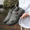 Fashion Summer 2025 Men's Outdoor Breathable Hollow Mesh Shoes Fashion Brand Men's Comfortable Water Wading Non Slip Soft Bottom Sandals