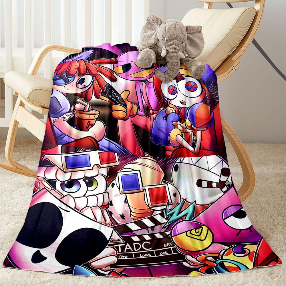 Digital Circus Blanket Warmthful Decor Perfect for Bedding Bed Office for All Occasions Stylish Decor Best Holiday Gift for Friends Family