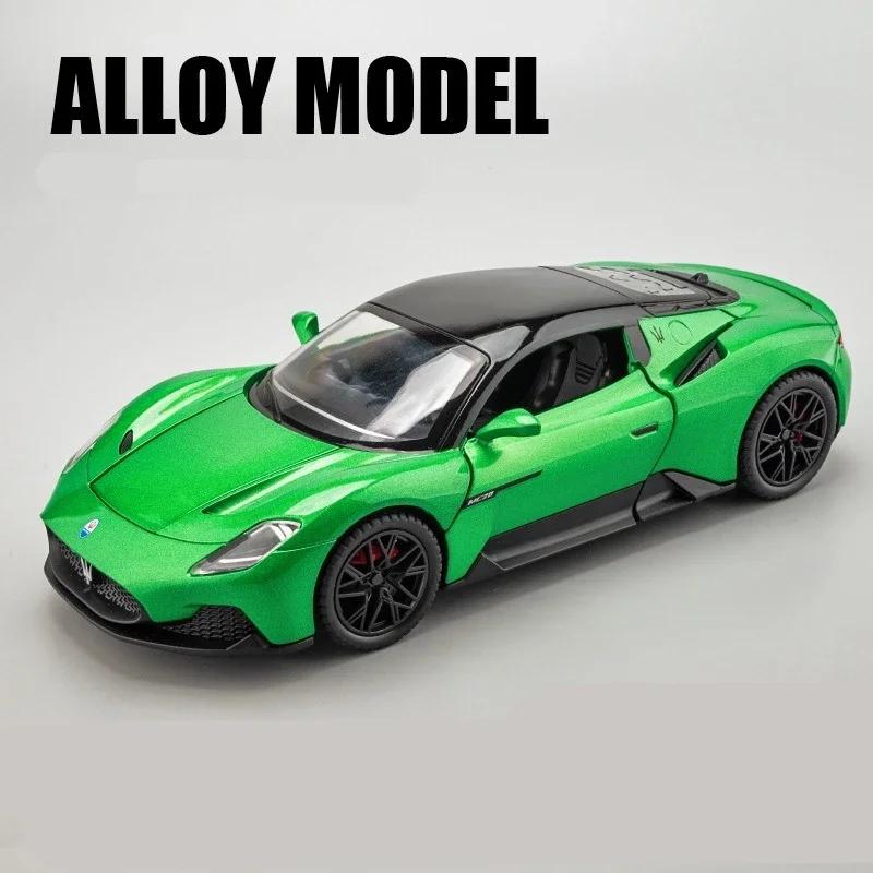Масштаб 1/22 Maserati MC20, модель спортивного автомобиля со звуком и светом, откидная модель из сплава, литая под давлением модель автомобиля для детей, игрушка в подарок
