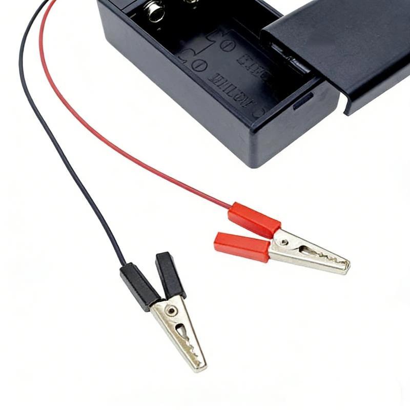 1Pcs New Batteries Plastic Shell 3X Aa Rectangular Embedded Battery Holder Storage Box Case 4.5V With Cover