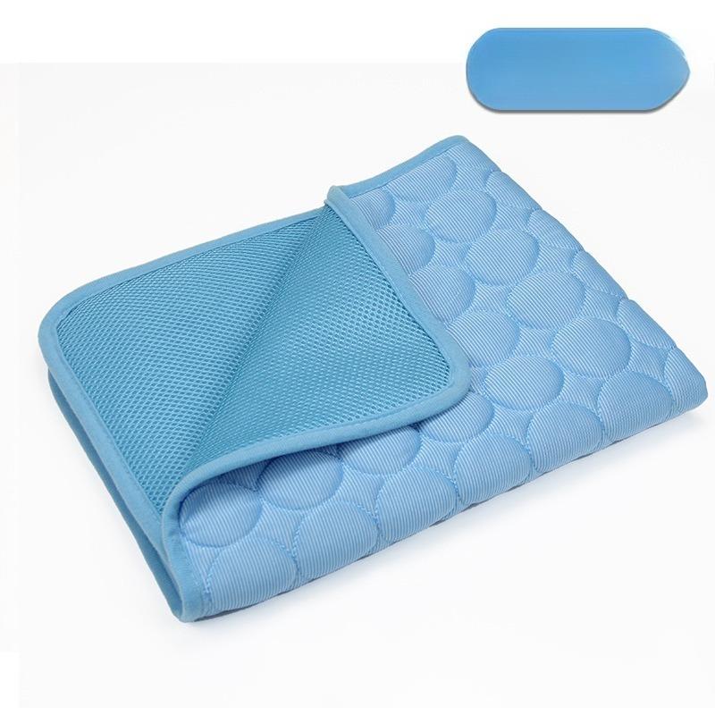 Summer Cooling Mat for Dogs & Cats Breathable Ice Silk Pet Pad Hot Weather Chilling Cushion