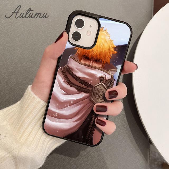 Чехол для телефона Bleach Ichigo Kurosaki Anime для iPhone 11 12 13 14 Pro Max mini X XR XS SE 2020 6S 7 8 Plus Galaxy S21 S22