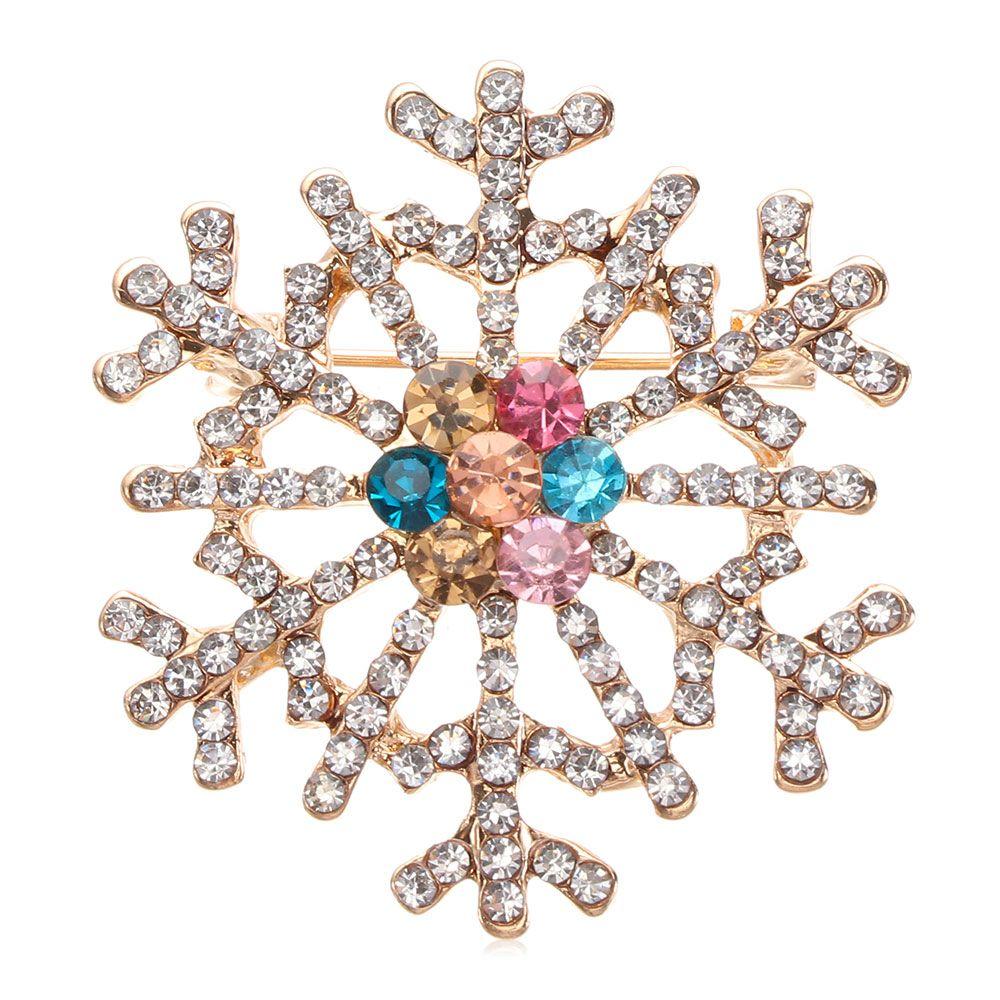 Стразы Модные украшения Рождественский подарок Рождественская брошь Значки Броши Значки Елка