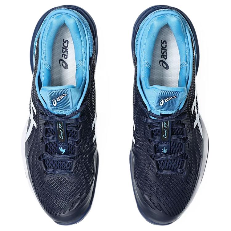 Asics Court FF 3 Novak Blue Expanse мужские кроссовки белые 1041A361-963