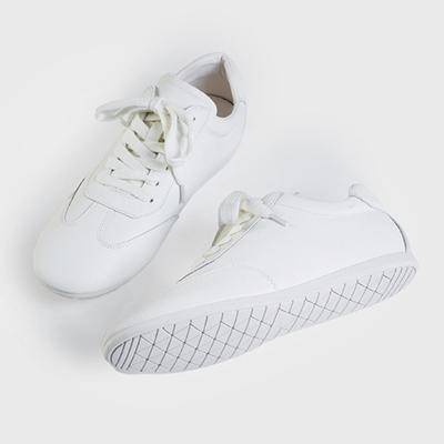 Модная лаконичная повседневная спортивная белая обувь для женщин, модная шнуровка, дизайнерская обувь с прошивкой, удобная, противоскользящая, на мягкой подошве, дерби