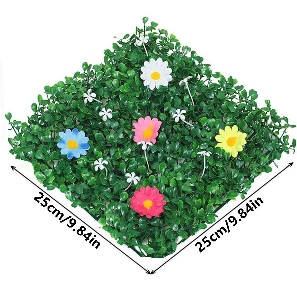 DIY Simulation Flower Plant Sheet Eternal Life Artificial Grass Backdrop Wall  Home Garden Fence