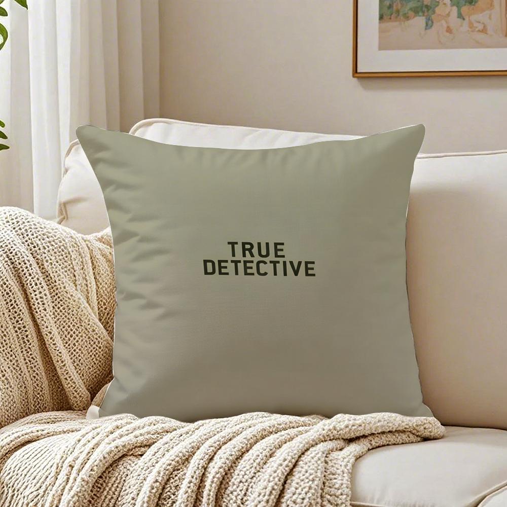movie noir TTrue DDetective Cushion Cover Pillowcase Antidustmite living Room Sofa Decor Cushion Room