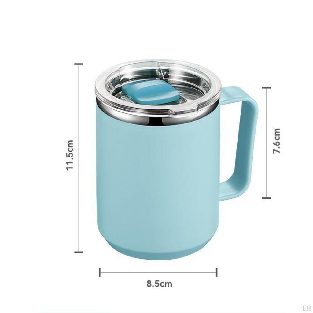 Кофейная кружка термос многоразовый двойной стенки герметичный с раздвижной крышкой для путешествий на вечеринку