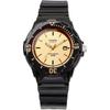 Casio Женские аналоговые часы Глянцевые Черно-золотые Lrw 200h 9ev