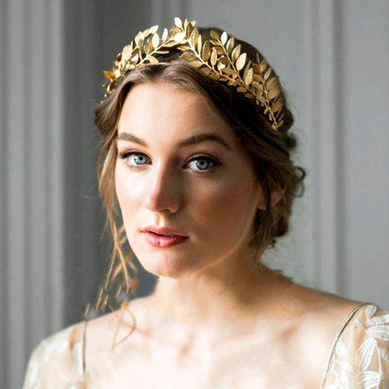 1 шт. повязка на голову в виде листа, свадебное платье, заколка для волос, ювелирные изделия, корона, вечеринка, золотые листья, головной убор для невесты