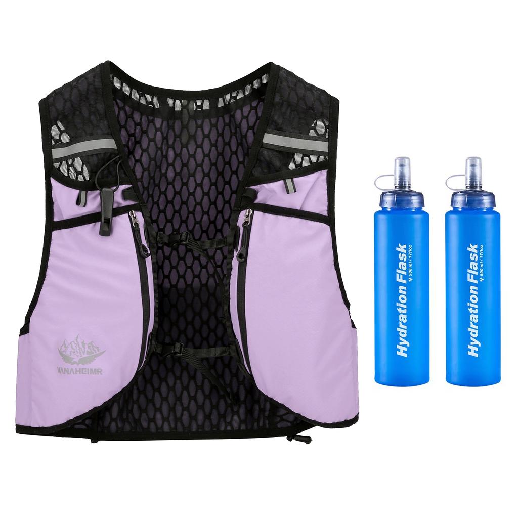 Жилет для бега VANAHEIMR с сумкой для питья, регулируемый универсальный жилет для питья для женщин и мужчин