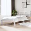 VidaXL Bed Frames White Solid Pine Wood 90x200 Cm 3101204
